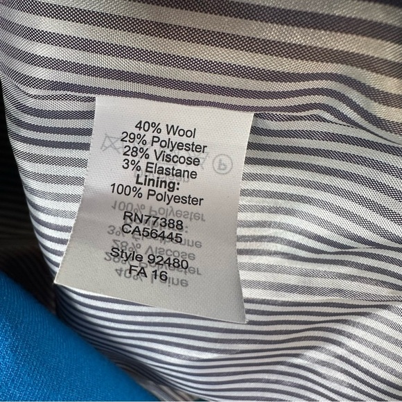 J.Crew Schoolboy Blazer Blue Wool Blend Gold Button Women’s 00 Preppy Classic - Picture 7 of 10